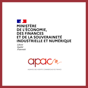 Ministère économie Agents commerciaux